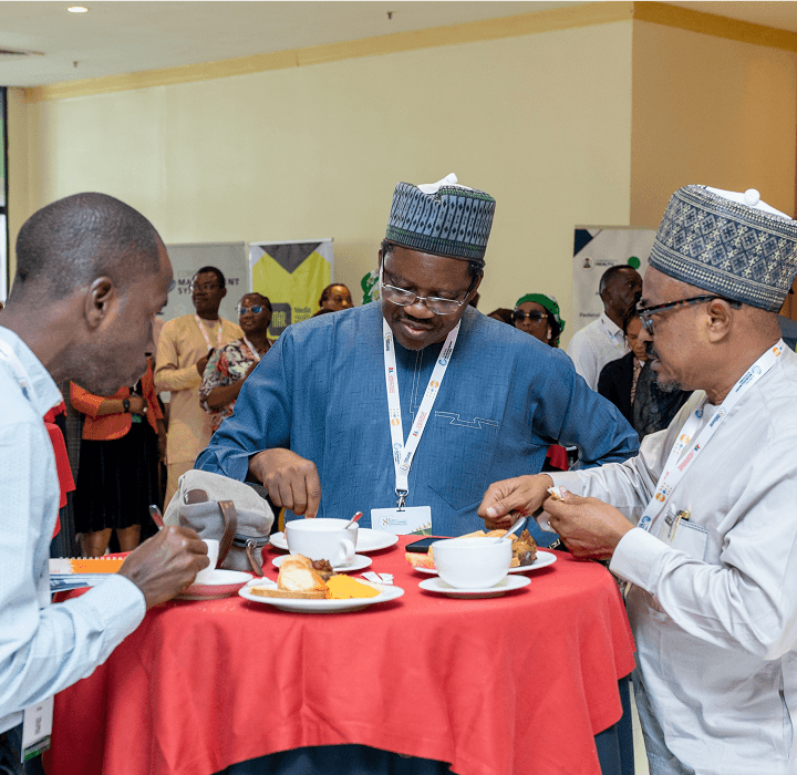 Panel discussion over lunch