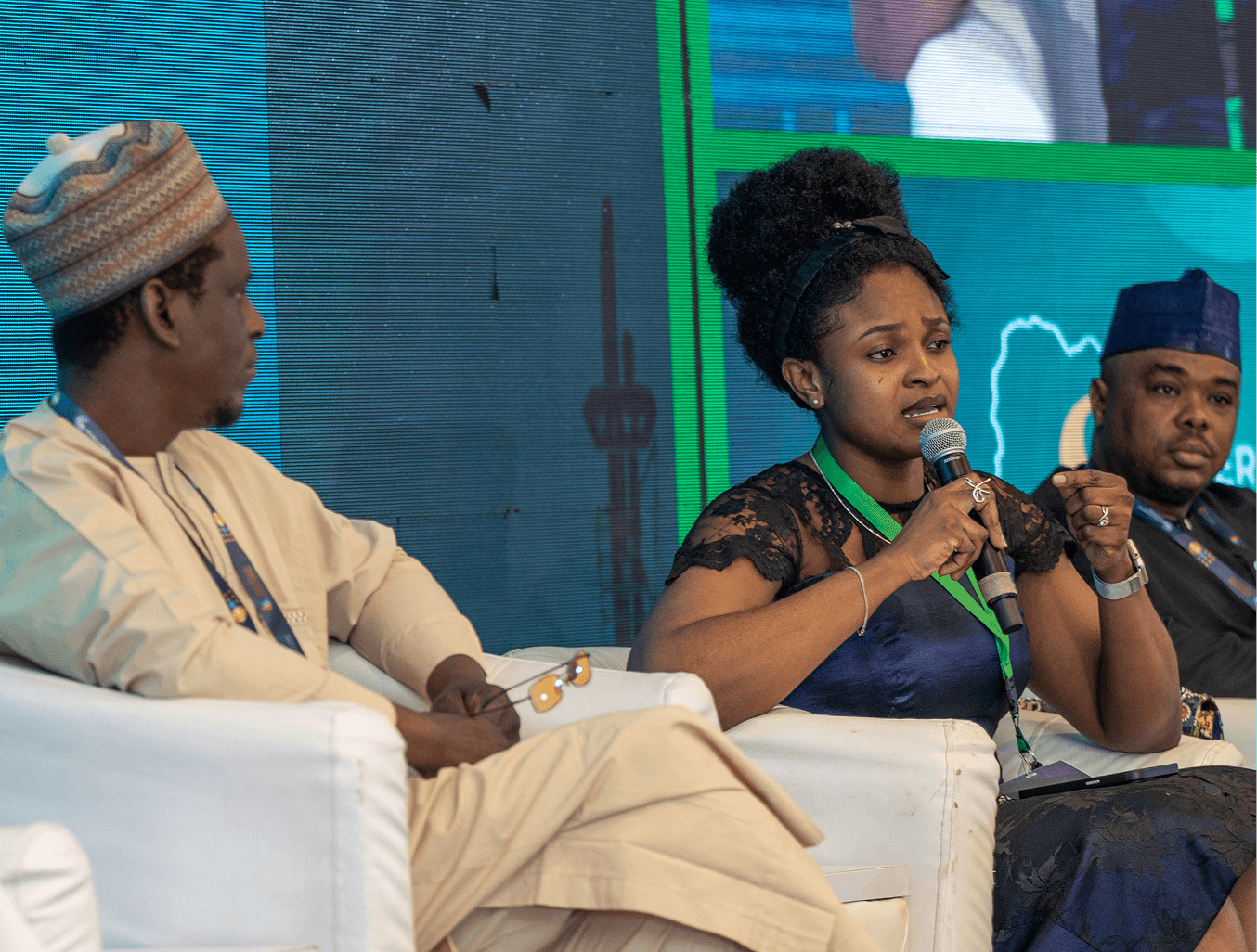 Panel discussion at conference